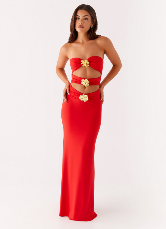 Fenora | Scarlet Bloom Dress