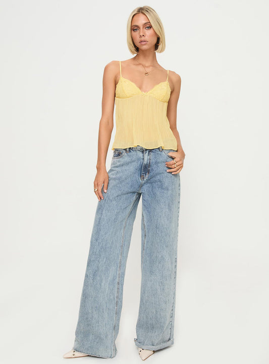 Vexa | Lace Pleated Top