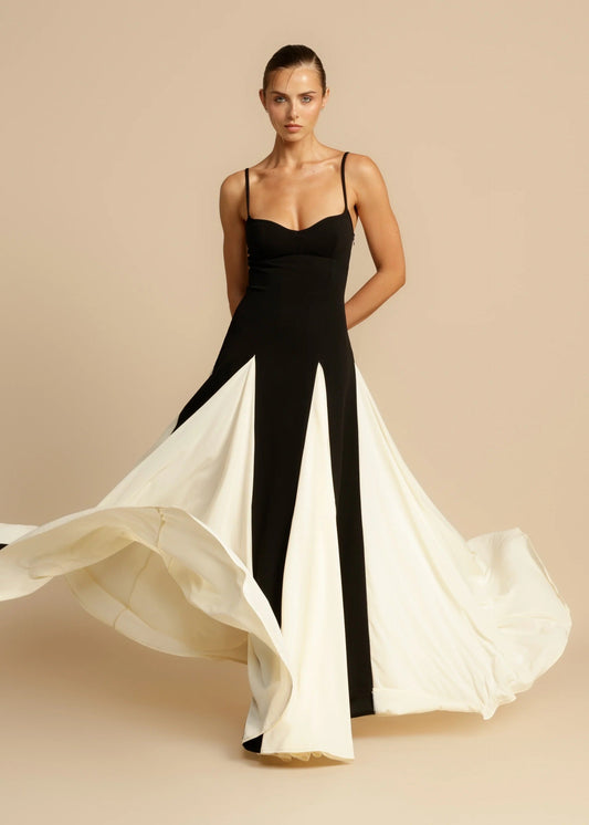 Arvaya | Black Tie Maxi Dress