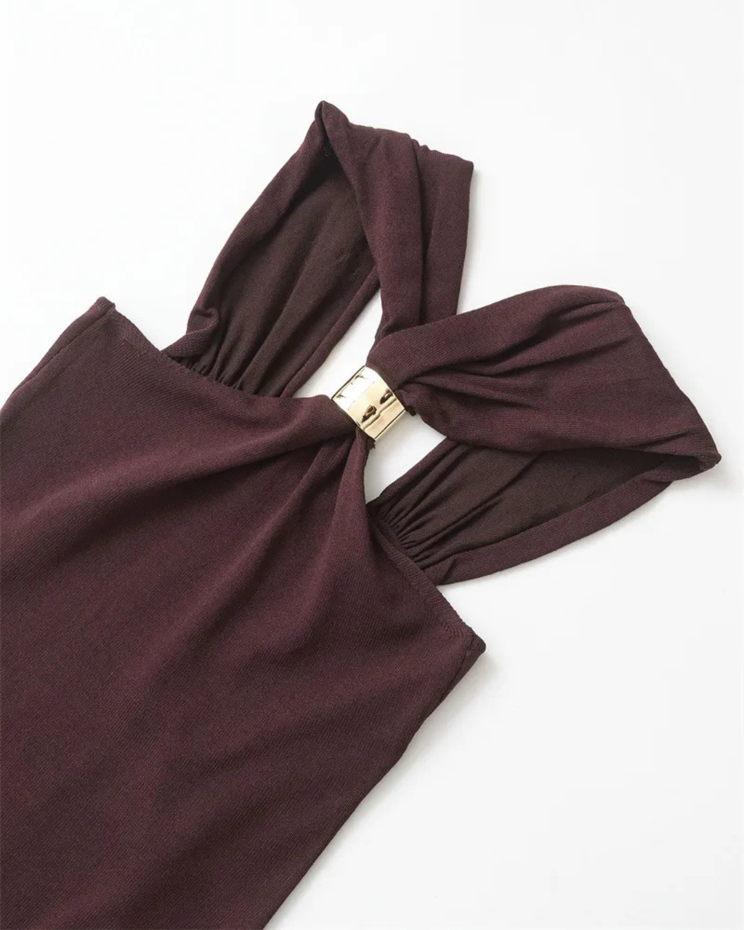 Orsina | Mocha Halter Top