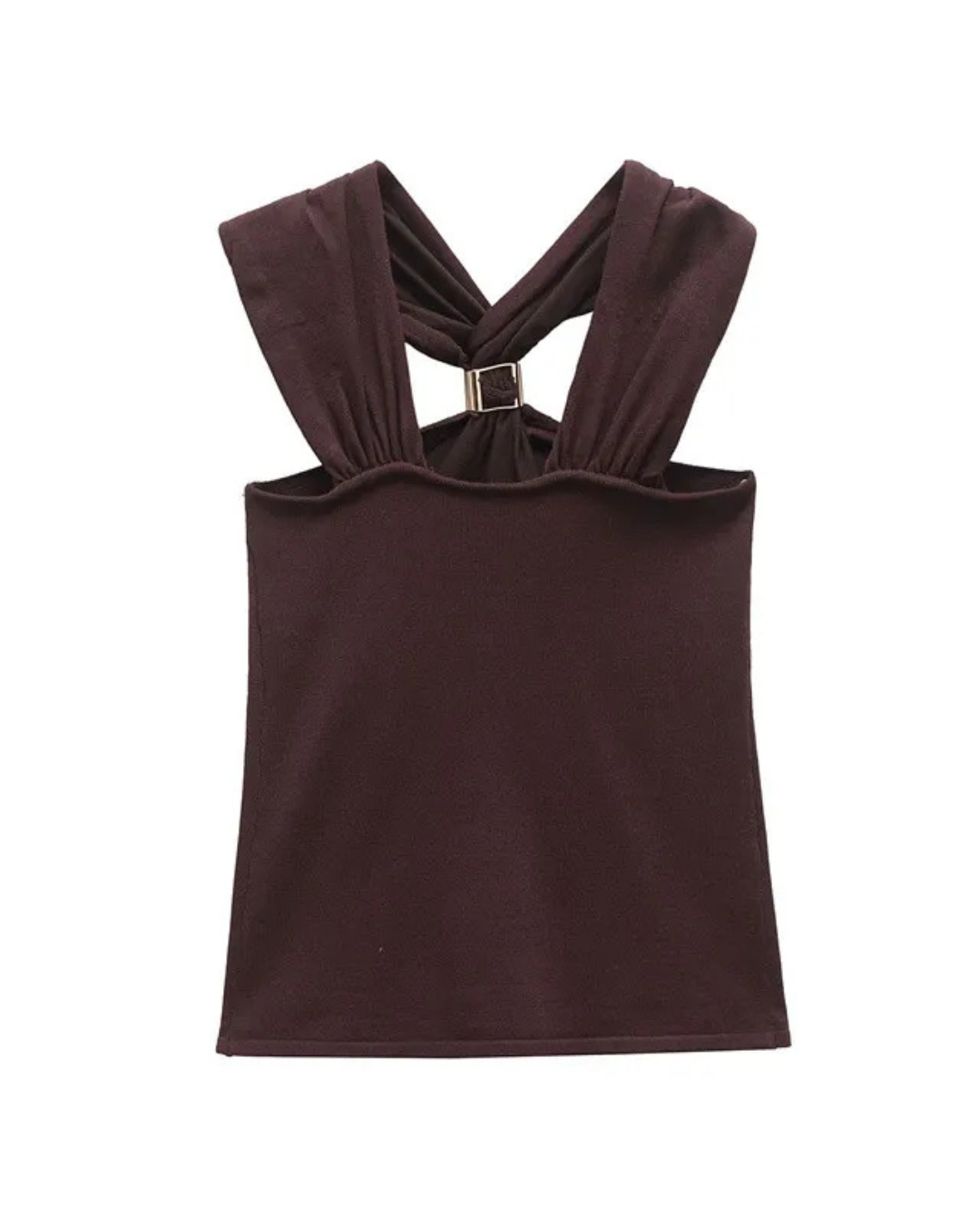 Orsina | Mocha Halter Top