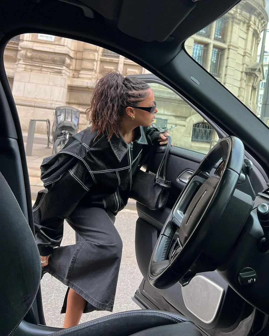 Mirevia | Oversized Contrast Jacket