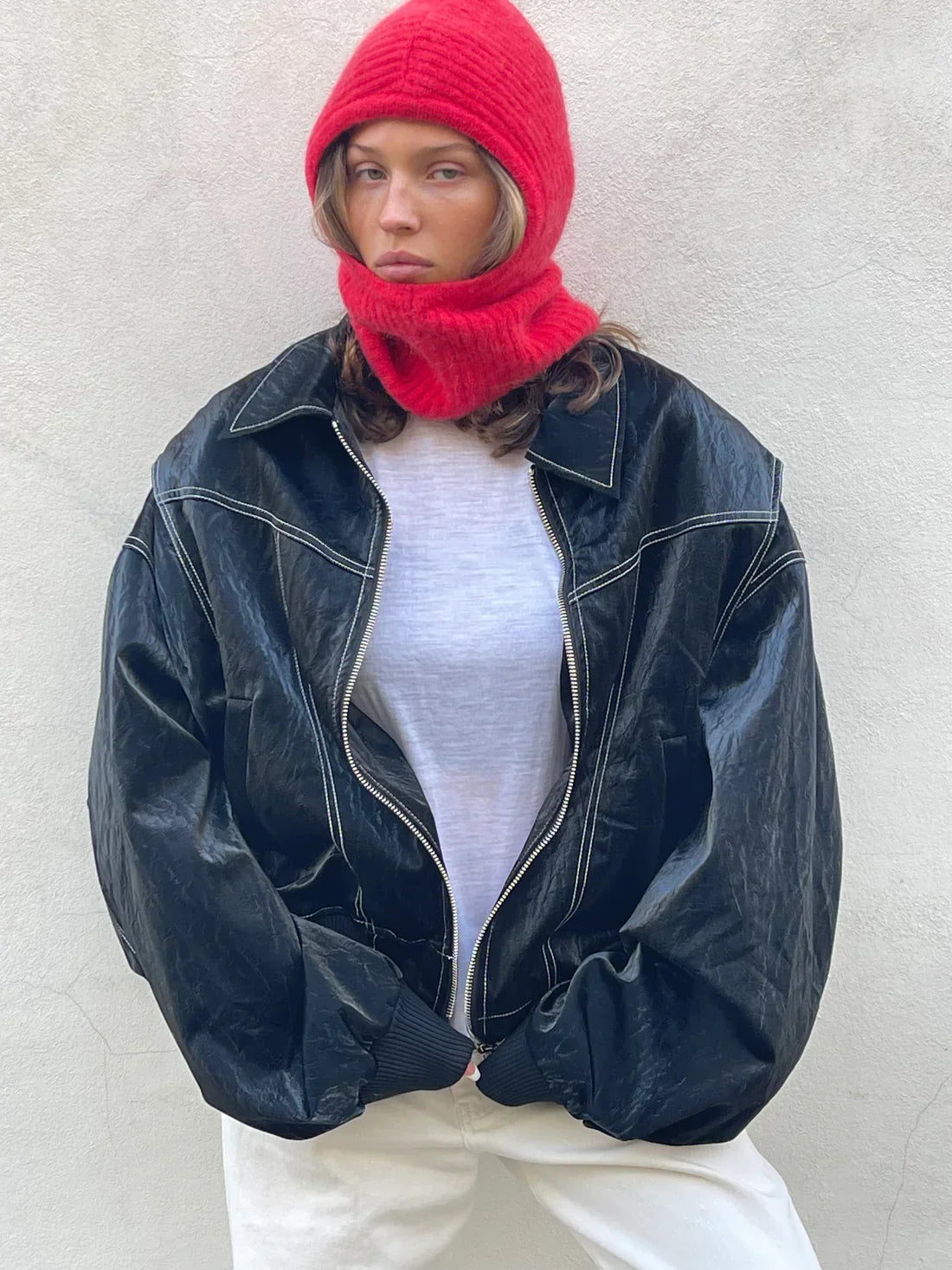 Mirevia | Oversized Contrast Jacket