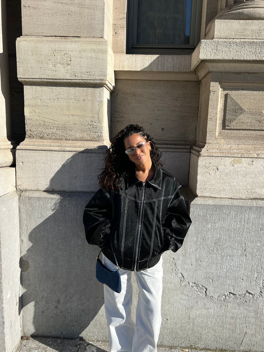 Mirevia | Oversized Contrast Jacket